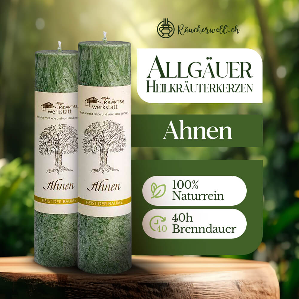 Ahnen (Wacholder) - Allgäuer Heilkräuterkerzen "Geist der Bäume"