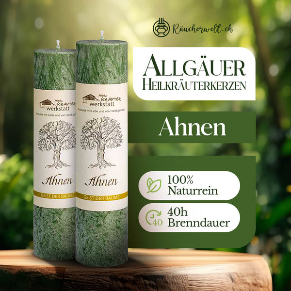 Ahnen (Wacholder) - Allgäuer Heilkräuterkerzen "Geist der Bäume"