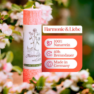 Harmonie & Liebe - Allgäuer Heilkräuterkerzen "Lebensthemen"