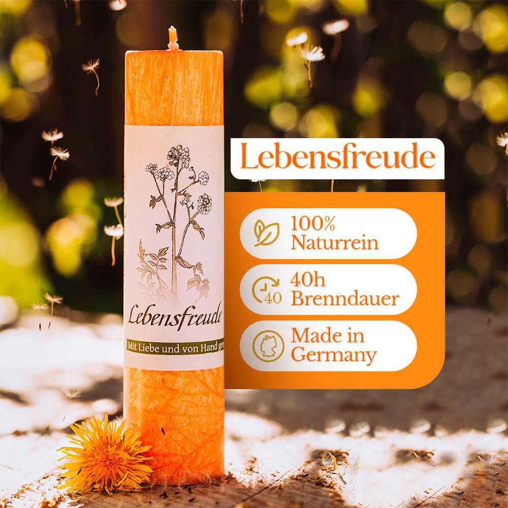 Lebensfreude - Allgäuer Heilkräuterkerzen "Lebensthemen"