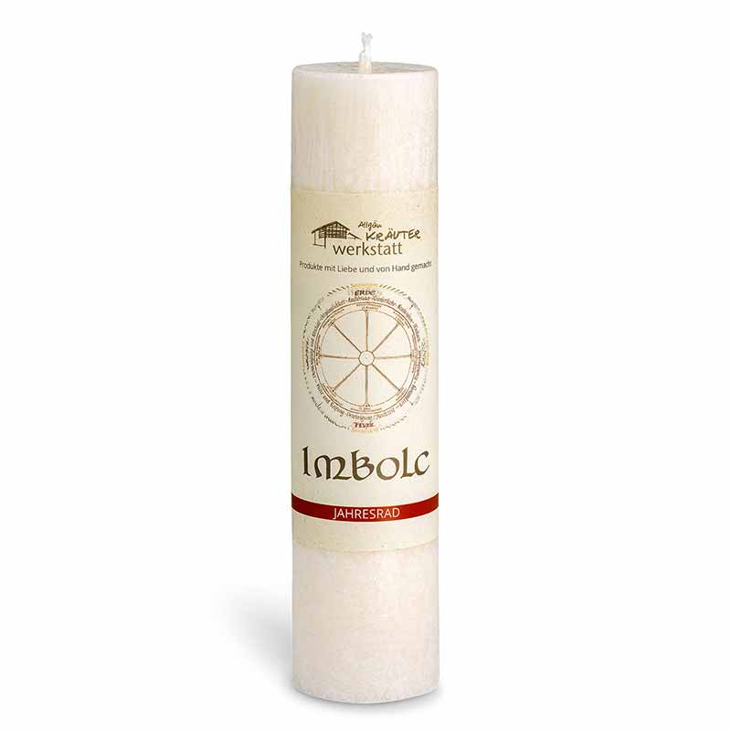 Imbolc (1. Februar - Frühlingsanfang) - Allgäuer Heilkräuterkerzen "Jahresrad"