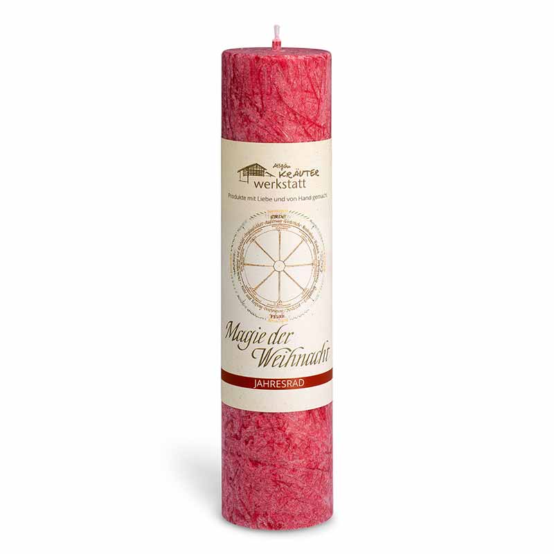 Magie der Weihnacht (25. Dezember) - Allgäuer Heilkräuterkerzen "Jahresrad"