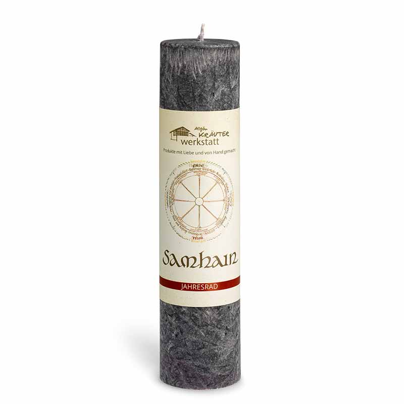 Samhain (1. November - Allerheiligen/Halloween) - Allgäuer Heilkräuterkerzen "Jahresrad"