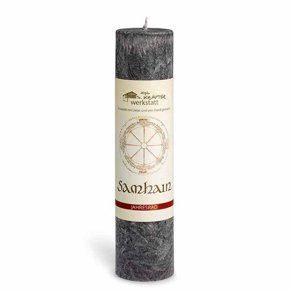 Samhain (1. November - Allerheiligen/Halloween) - Allgäuer Heilkräuterkerzen "Jahresrad"