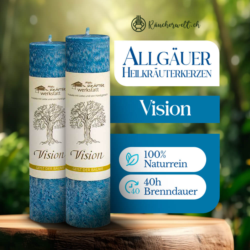 Vision (Tanne) - Allgäuer Heilkräuterkerzen "Geist der Bäume"