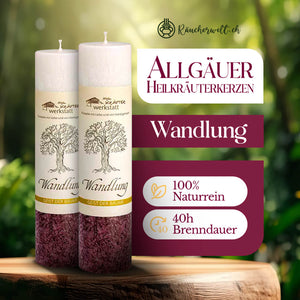 Wandlung (Holunder) - Allgäuer Heilkräuterkerzen "Geist der Bäume"