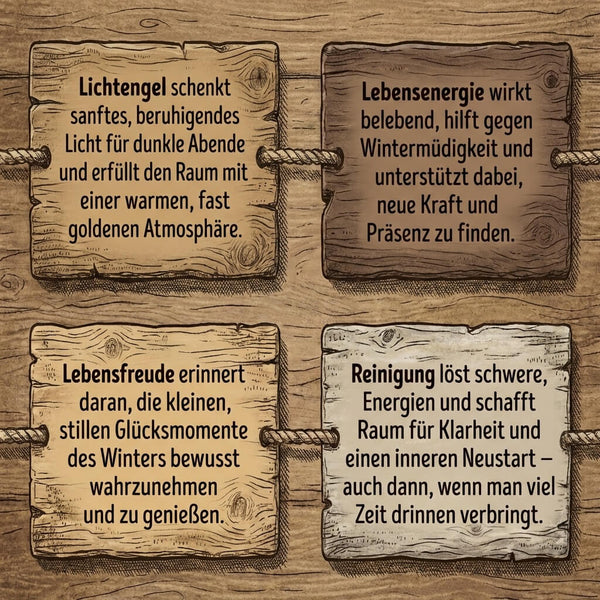 Winterblues Kerzenset (4 x Kerzen) - Allgäuer Heilkräuterkerzen