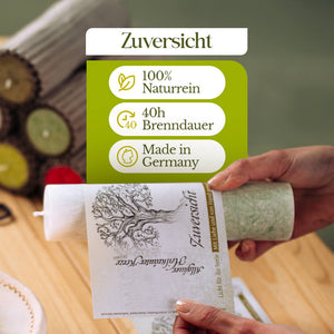 Zuversicht (Bergahorn) - Allgäuer Heilkräuterkerzen "Geist der Bäume"