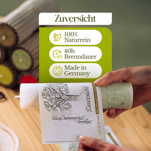 Zuversicht (Bergahorn) - Allgäuer Heilkräuterkerzen "Geist der Bäume"