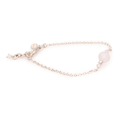 Armband Silber mit Rosenquarz