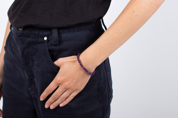 Armband Amethyst facettiert