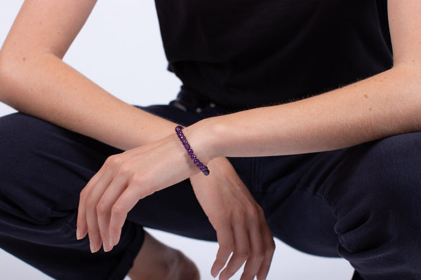 Armband Amethyst facettiert