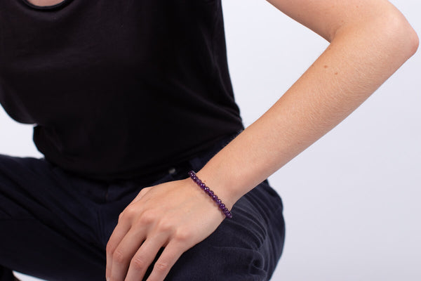 Armband Amethyst facettiert