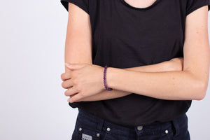 Armband Amethyst facettiert