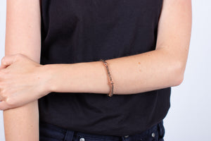 Armband Rauchquarz mit vergoldetem Silber #17