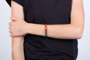 Armband Carneol & schwarzer Turmalin #28