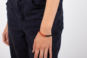 Armband Carneol & schwarzer Turmalin #28