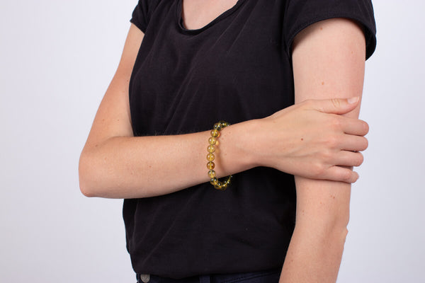 Armband Bernstein grün #43