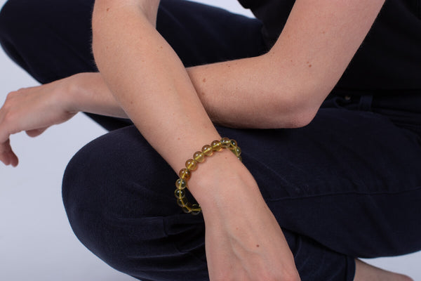 Armband Bernstein grün #43