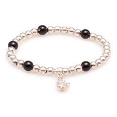 Armband Silber mit Onyx