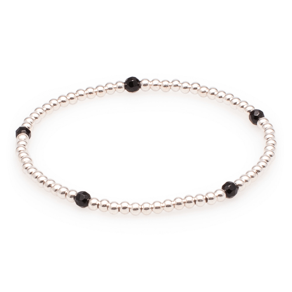 Armband Silber mit Onyx #51