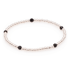 Armband Silber mit Onyx