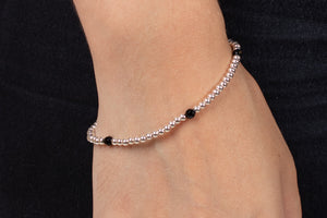 Armband Silber mit Onyx #51