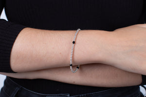 Armband Silber mit Onyx #51