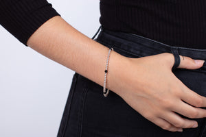 Armband Silber mit Onyx #51