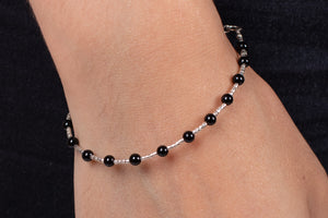 Armband Onyx mit Silber #52
