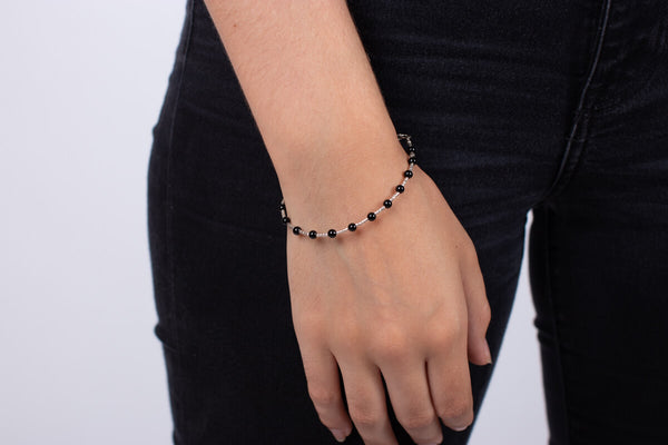Armband Onyx mit Silber #52