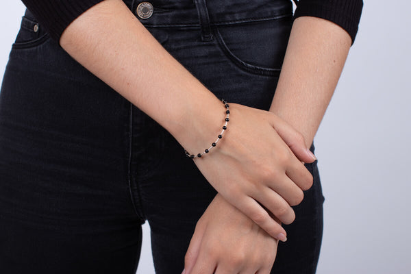 Armband Onyx mit Silber #52
