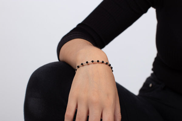 Armband Onyx mit Silber #52