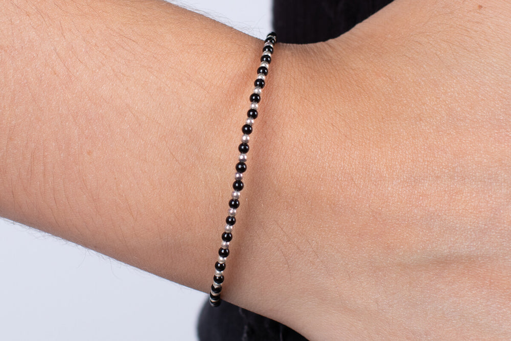 Armband Onyx mit Silber #53