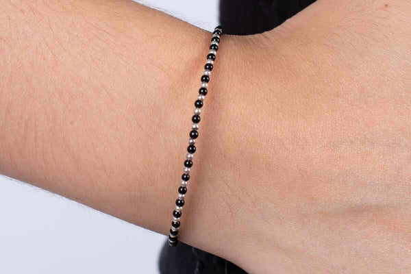 Armband Onyx mit Silber #53