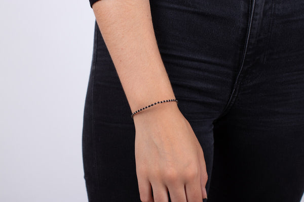 Armband Onyx mit Silber #53