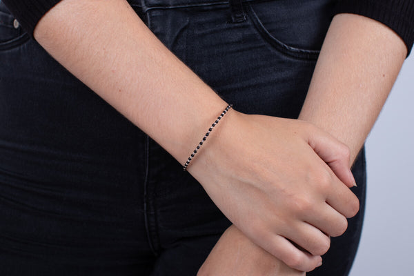 Armband Onyx mit Silber #53