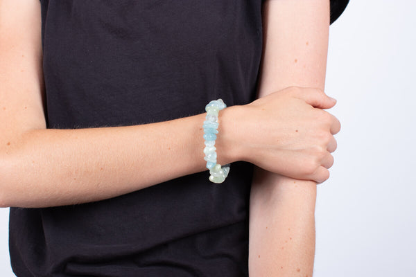 Armband Aquamarin #54