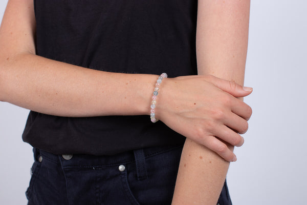 Armband Beryllsteine (Morganit, Aquamarin, Goldberyll, Heliodor) #59
