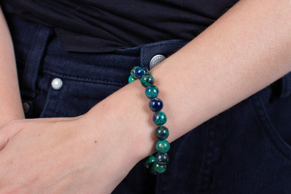 Armband Azurit-Malachit #72
