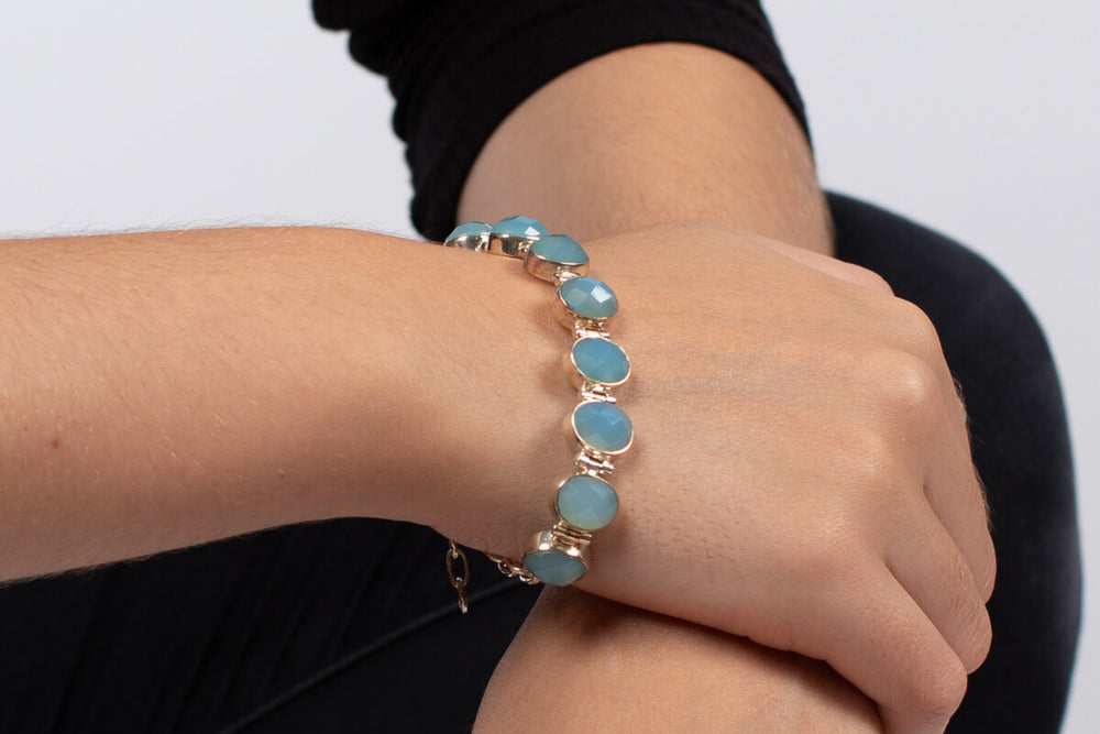 Armband Chalcedon mit Silber #87