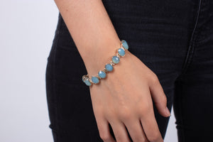 Armband Chalcedon mit Silber #87
