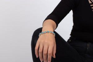 Armband Chalcedon mit Silber #87