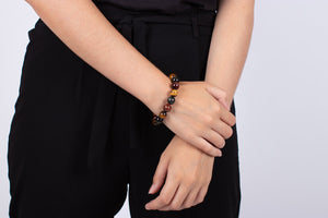 Armband Tigerauge multicolor #92