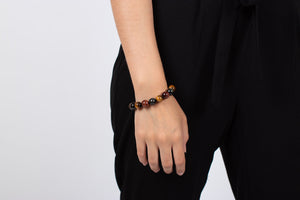 Armband Tigerauge multicolor #92