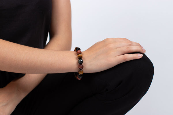 Armband Tigerauge multicolor #92