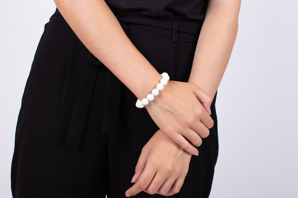 Armband Muschel weiss #95