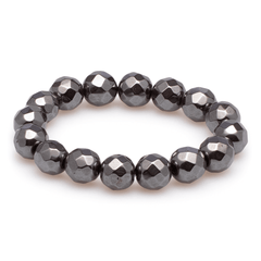 Armband Hämatit facettiert