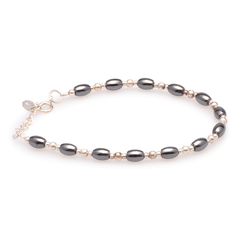 Armband Hämatit mit Silber