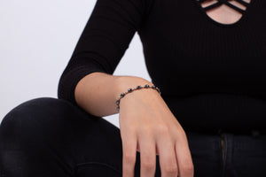 Armband Hämatit mit Silber #104